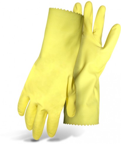 Latex Yellow Gloves - Large - Gloves
